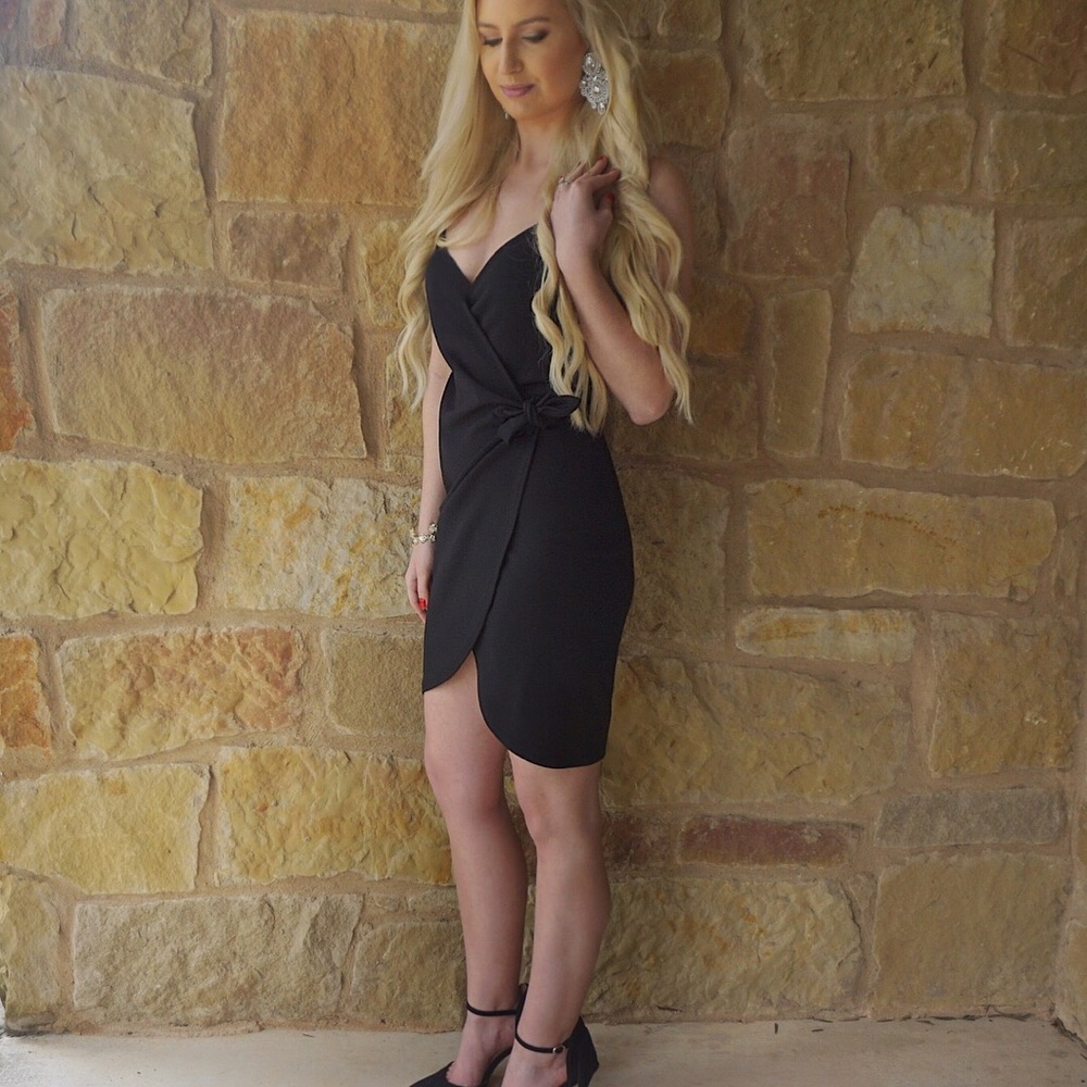 Black Wrap Dress